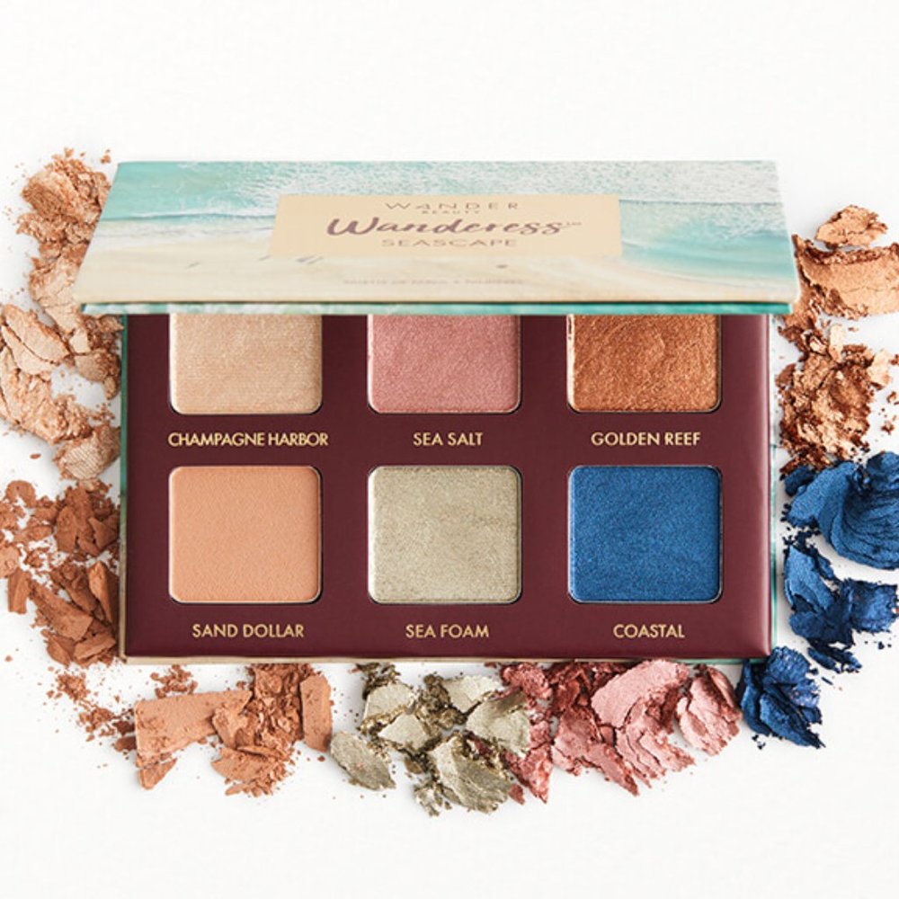 Wander Beauty Wanderess Seascape Eyeshadow Palette *NEW* Vibrant Shimmer Pigment
